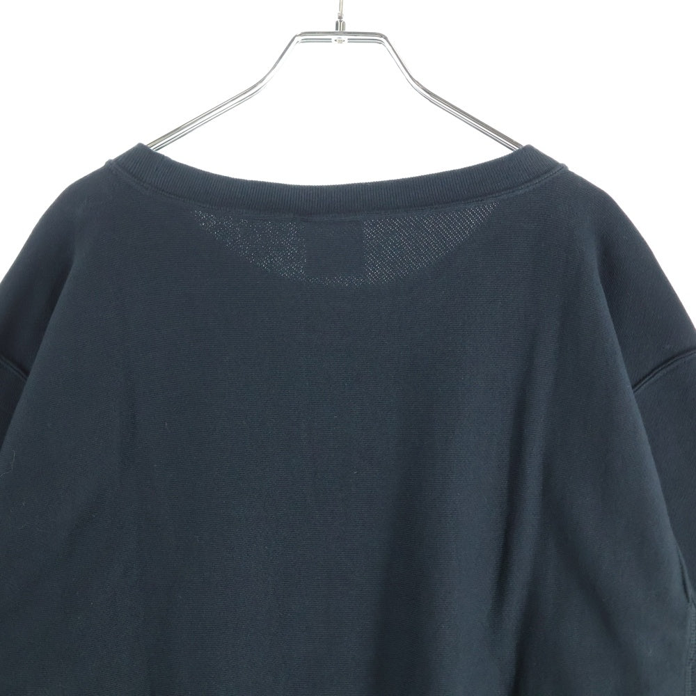 UNDERCOVER(アンダーカバー) ×Champion チャンピオン オーバーサイズ 7分袖 リバースウィーブ スウェットトレーナー ブラック C8-B010