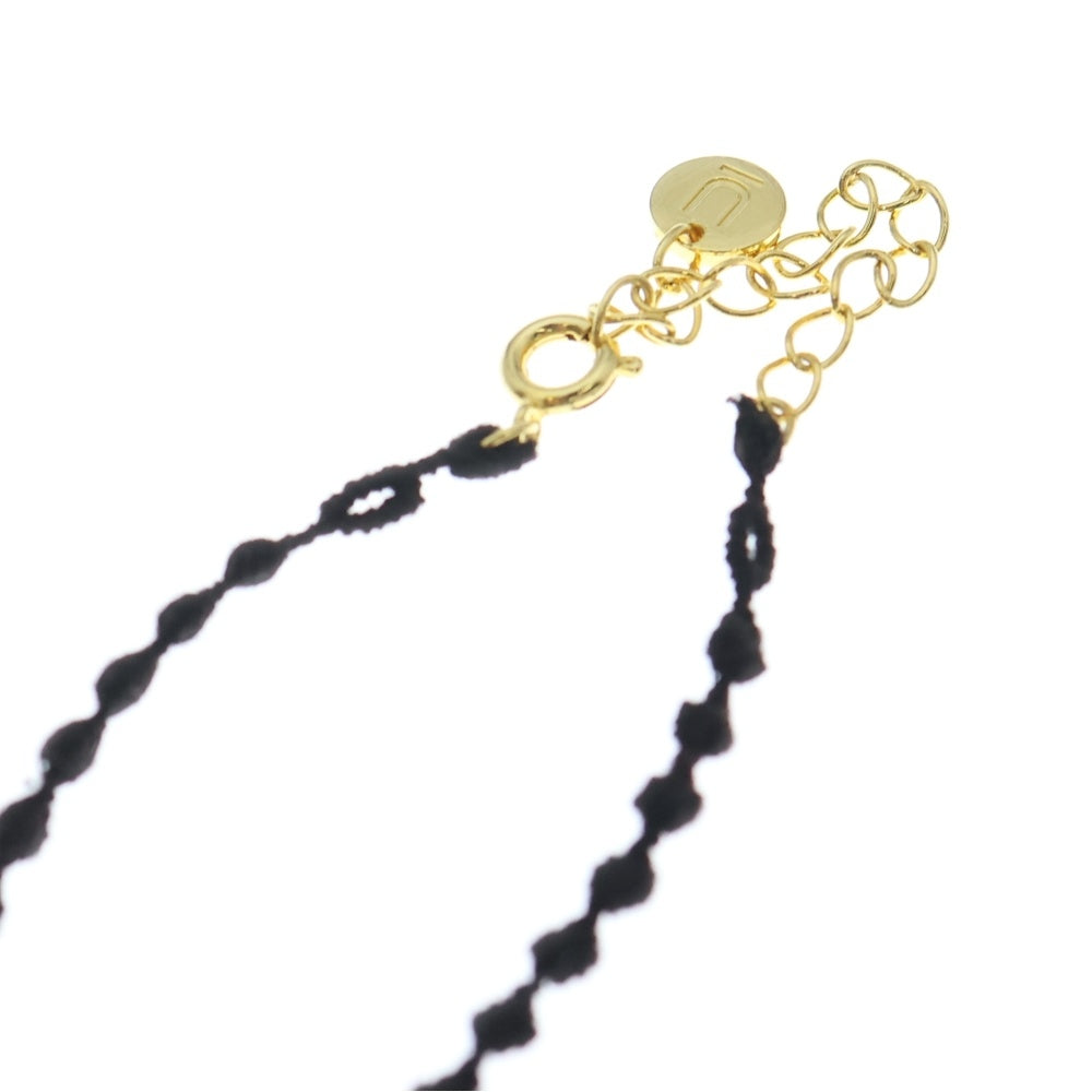 UNDERCOVER(アンダーカバー) ガラス装飾 ブローチネックレス ブラック UC1E1NO4