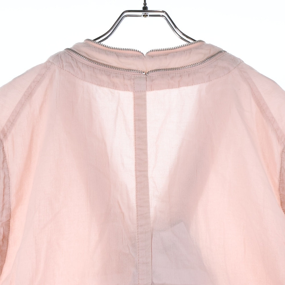 UNDERCOVER(アンダーカバー) 25SS Vネック Wジップ ガーゼベスト ピンク UC1E4001