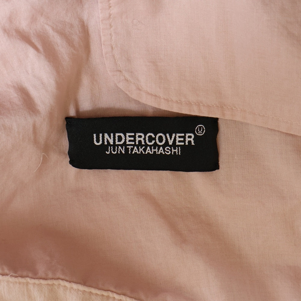 UNDERCOVER(アンダーカバー) 25SS Vネック Wジップ ガーゼベスト ピンク UC1E4001