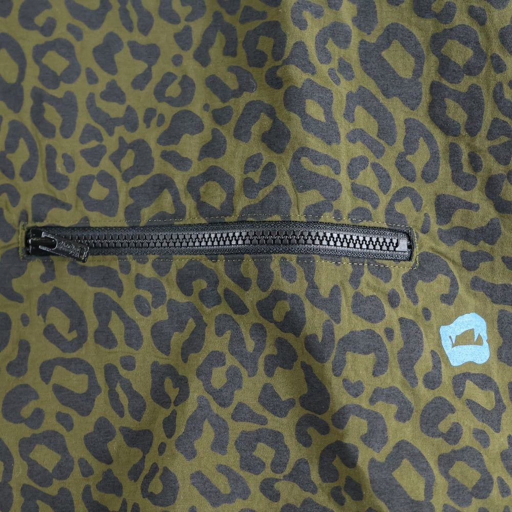 UNDERCOVER(アンダーカバー) 25SS レオパード総柄 ポプリン半袖シャツ グリーン UP1E4409-1