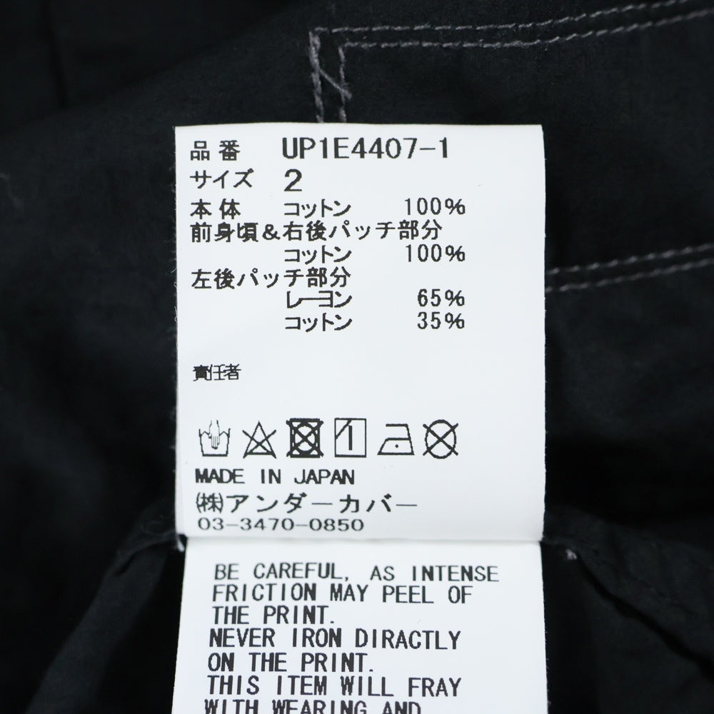 UNDERCOVER(アンダーカバー) 25SS プリントパッチ 半袖シャツ ブラック UP1E4407-1