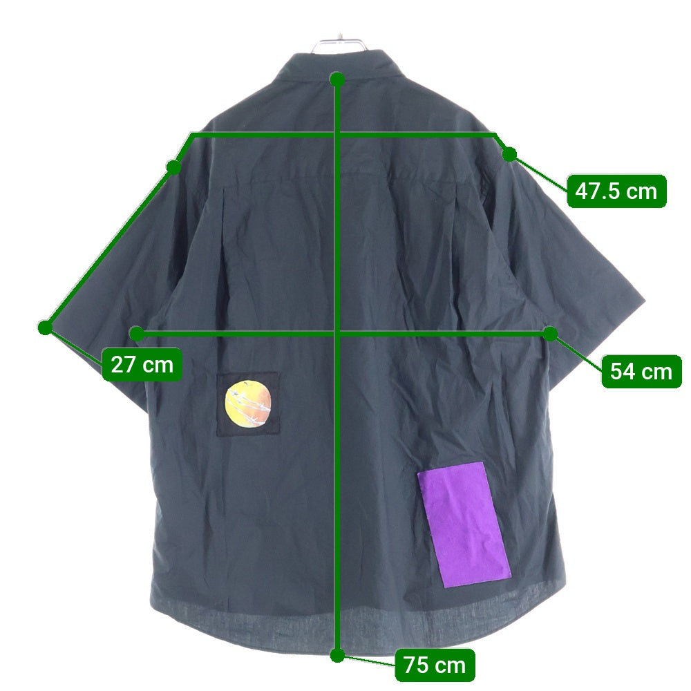 UNDERCOVER(アンダーカバー) 25SS プリントパッチ 半袖シャツ ブラック UP1E4407-1