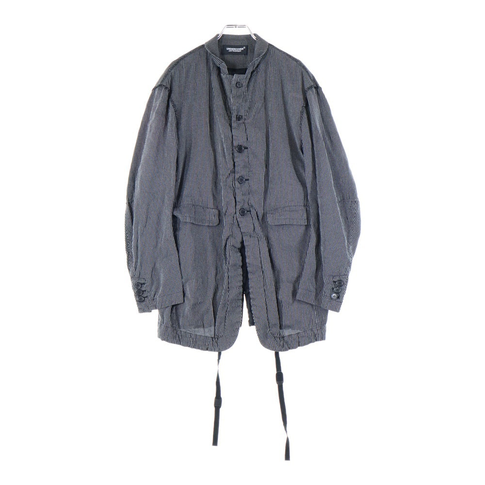 UNDERCOVER(アンダーカバー) 25SS ストライプ テーラードジャケット シングルテーラードジャケット ブラック/ホワイト UC1E4101-2