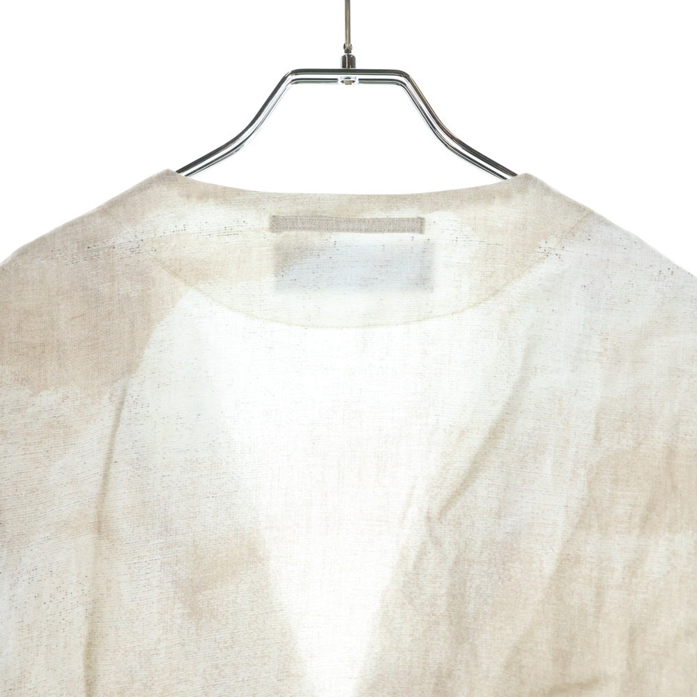 UNDERCOVER(アンダーカバー) 25SS ノーカラー リネン シングルテーラードジャケット ベージュ UC1E4107