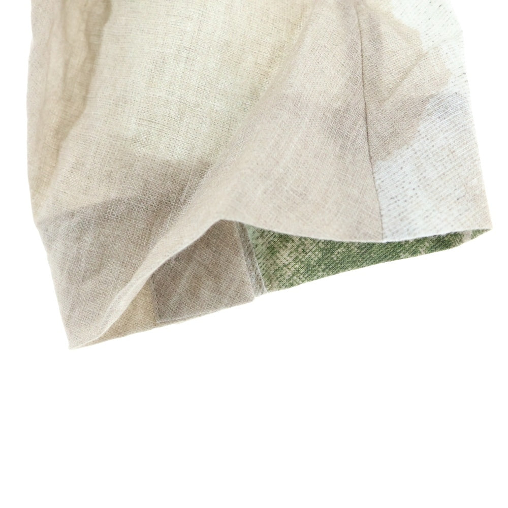 UNDERCOVER(アンダーカバー) 25SS ノーカラー リネン シングルテーラードジャケット ベージュ UC1E4107