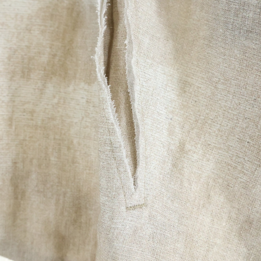 UNDERCOVER(アンダーカバー) 25SS ノーカラー リネン シングルテーラードジャケット ベージュ UC1E4107