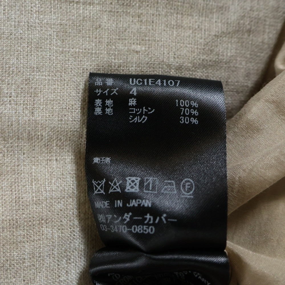UNDERCOVER(アンダーカバー) 25SS ノーカラー リネン シングル