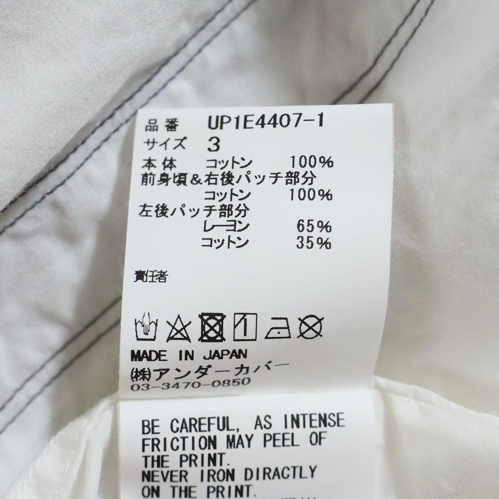 UNDERCOVER(アンダーカバー) プリントパッチ 半袖シャツ ホワイト UP1E4407-1