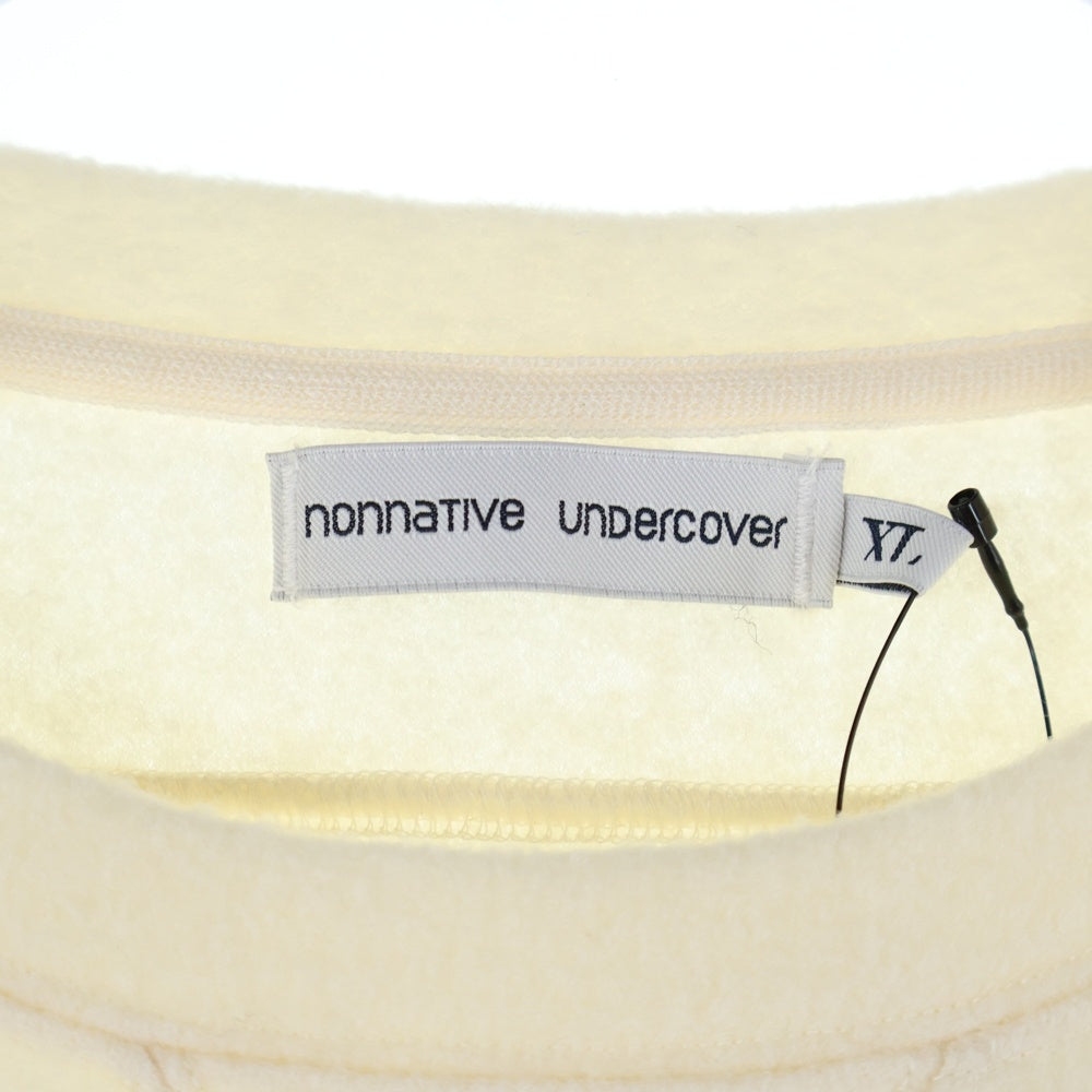 UNDERCOVER(アンダーカバー) ×nonnative ノンネイティブ ウールクルーネックニット サイドジップセーター ホワイト UC2D9807