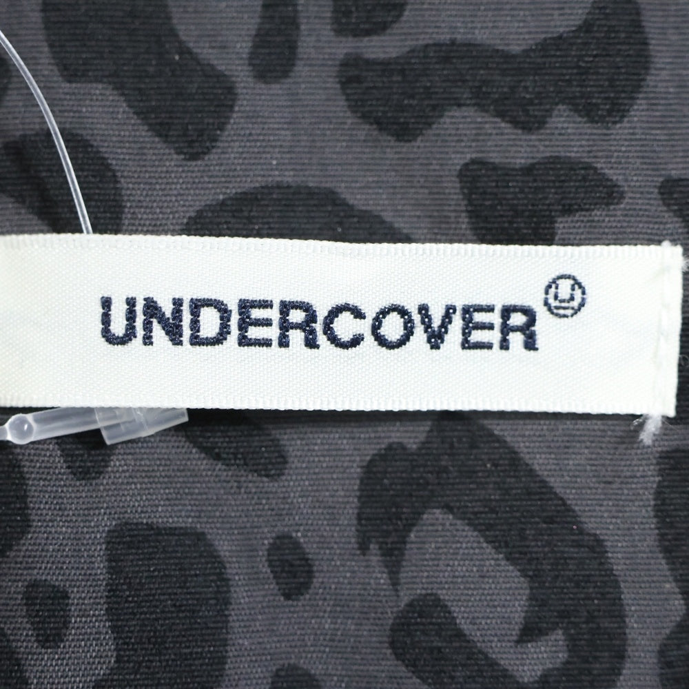 UNDERCOVER(アンダーカバー) 25SS レオパード総柄 ポプリン半袖シャツ ブラック UP1E4409-1