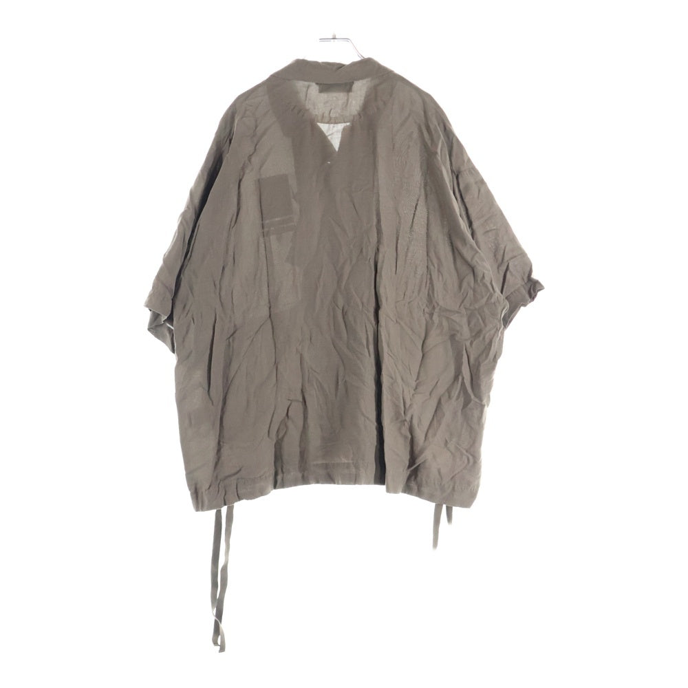 UNDERCOVER(アンダーカバー) 25SS 半袖開襟シャツ オープンカラーシャツ オリーブ UC1E4401-2