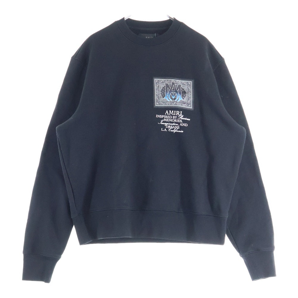 AMIRI(アミリ) バンダナクルーネックスウェット プルオーバースウェット ブラック