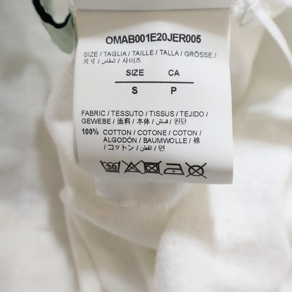 OFF-WHITE(オフホワイト) プリントデザイン 長袖Tシャツ ロンT カットソー ホワイト OMAB001E20JER005
