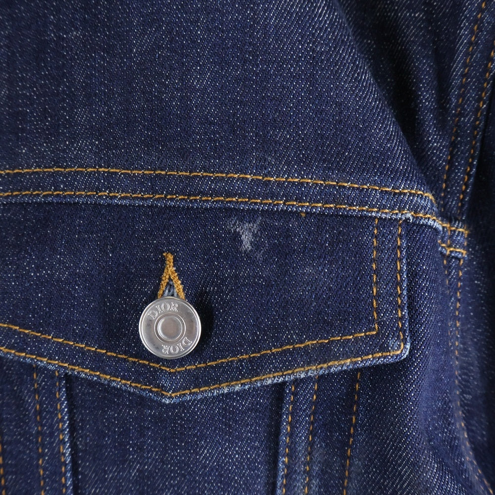 DIOR(ディオール) 20SS 裏地オブリーク トロッター総柄プリント デニムジャケット 013D482B226X インディゴ