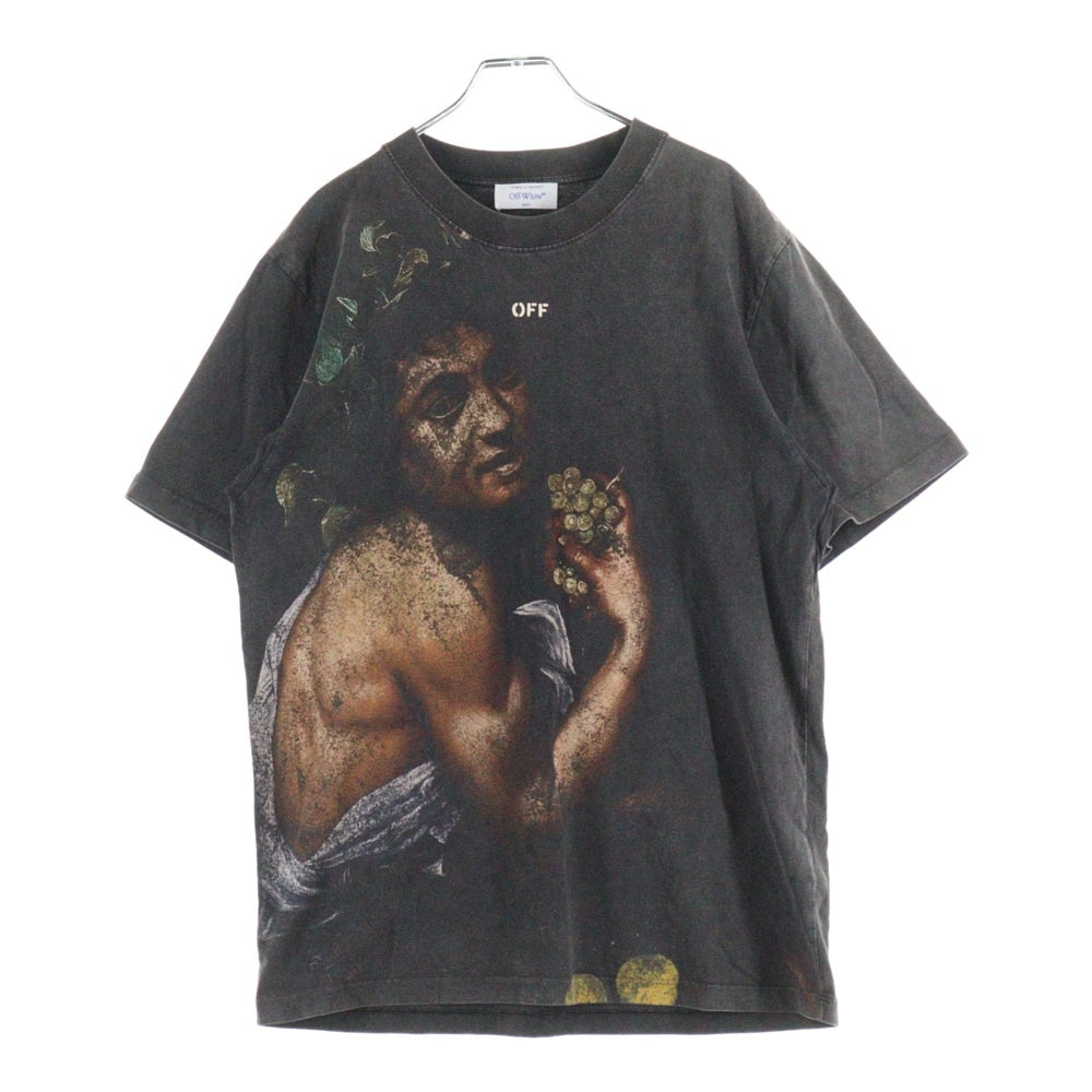 OFF-WHITE(オフホワイト) DIGIT BACCHUS OVER ディジット バッカスオーバー グラフィック半袖Tシャツ カットソー ブラック OMAA027F23JER005