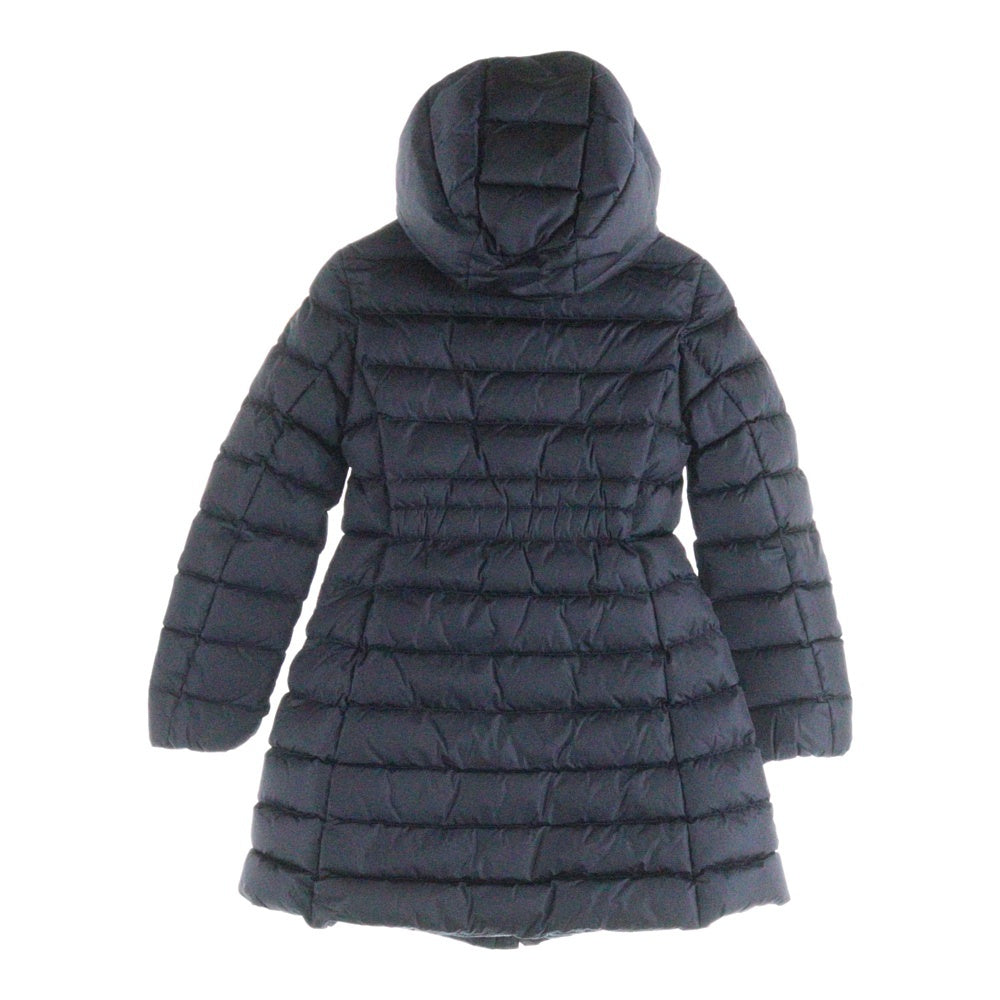 Moncler モンクレール　リボンのかわいい　フード付きコート　ネイビー Moncler モンクレール リボンのかわいい フード付きコート ネイビー