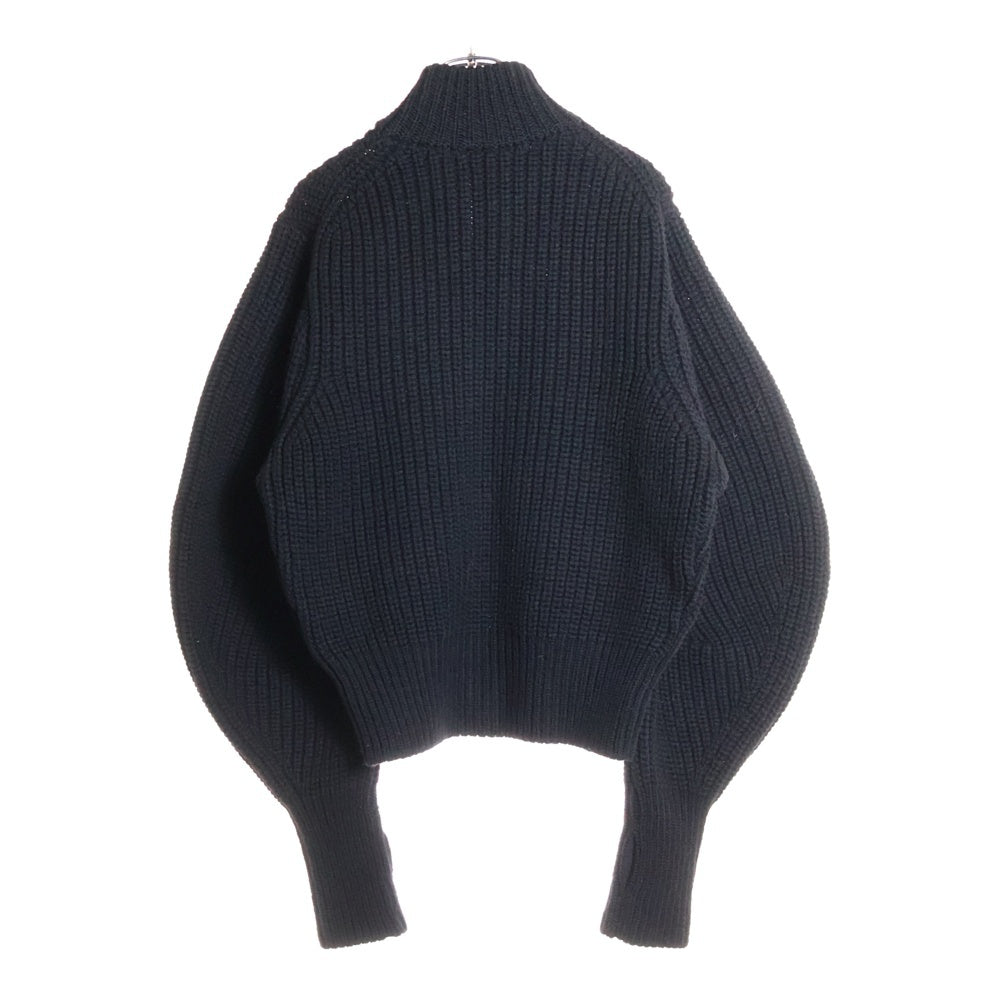 JOHN LAWRENCE SULLIVAN(ジョンローレンスサリバン) Ribed Massive Rounded リベッド マッシブ ニット ブラック 115631008