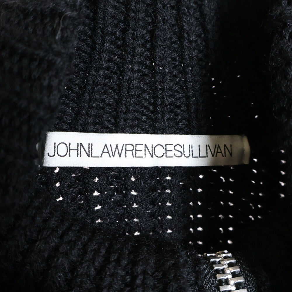 JOHN LAWRENCE SULLIVAN(ジョンローレンスサリバン) Ribed Massive Rounded リベッド マッシブ ニット ブラック 115631008