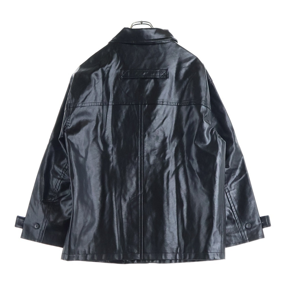 Jieda(ジエダ) Fake Leather フェイクレザージャケット ブラック 115652003