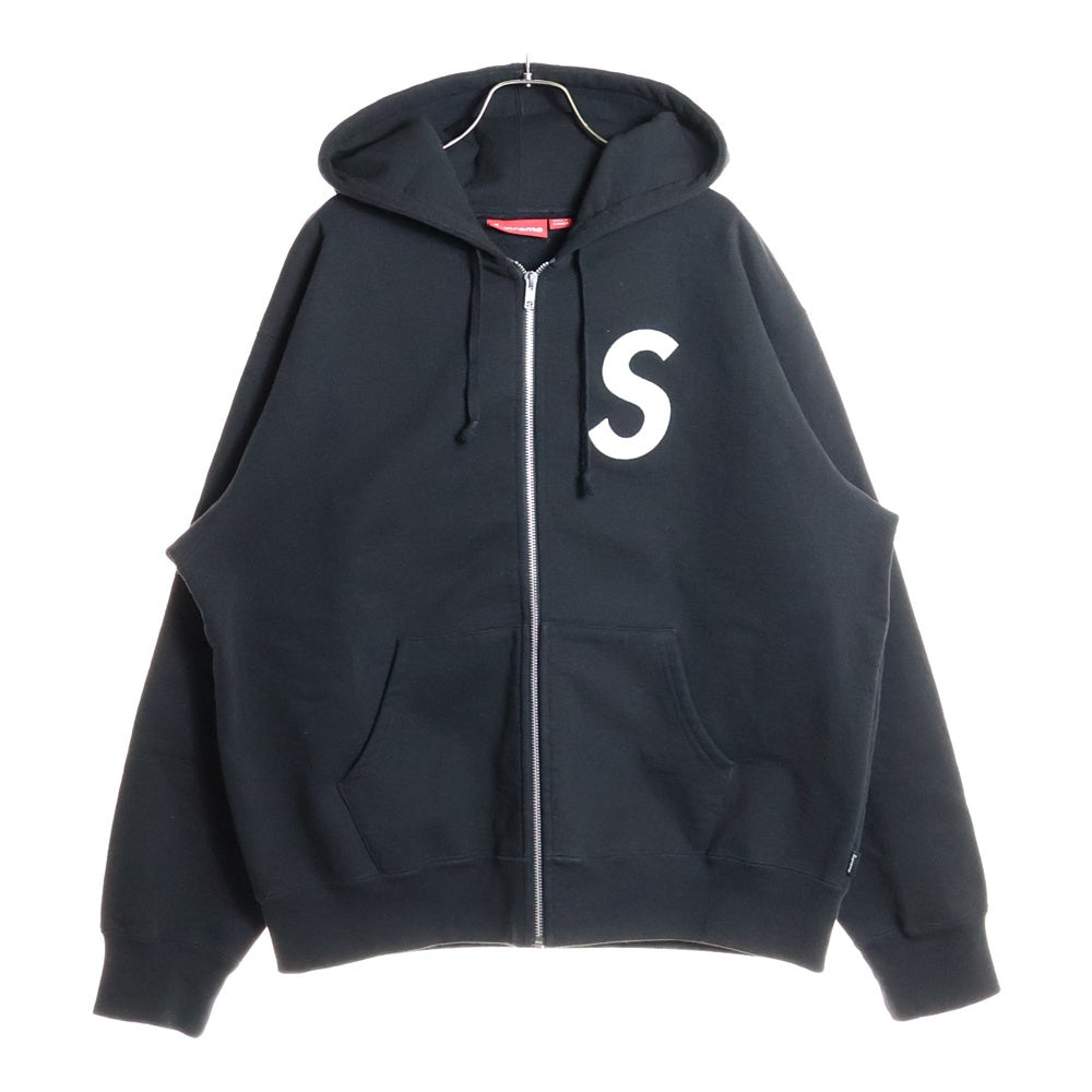 SUPREME(シュプリーム) 24AW S Logo Zip Up Hooded Sweatshirt Sロゴ ジップアップフーディー パーカー ブラック