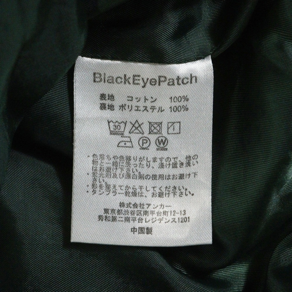 THE BLACK EYE PATCH(ブラックアイパッチ) B EMBLEM CORDUROY PANTS ロゴ刺繍 コーデュロイパンツ ジョガーパンツ グリーン