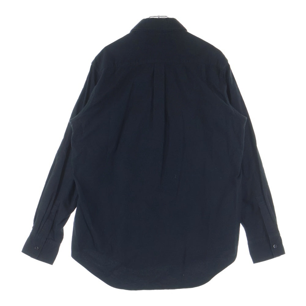 Yohji Yamamoto POUR HOMME(ヨウジヤマモト プールオム) 長袖シャツ コットンシャツ ブラック HE-B01-038