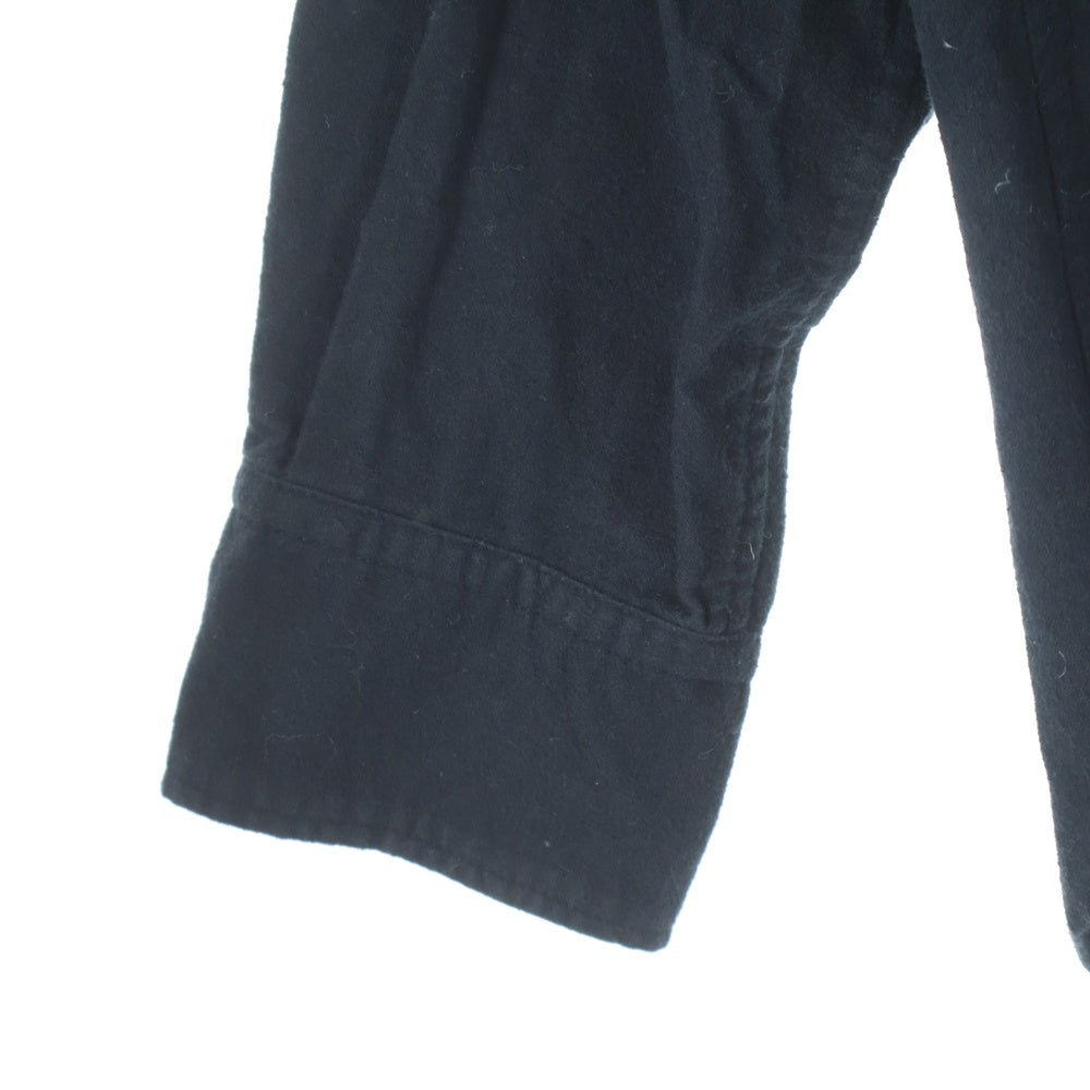 Yohji Yamamoto POUR HOMME(ヨウジヤマモト プールオム) 長袖シャツ コットンシャツ ブラック HE-B01-038