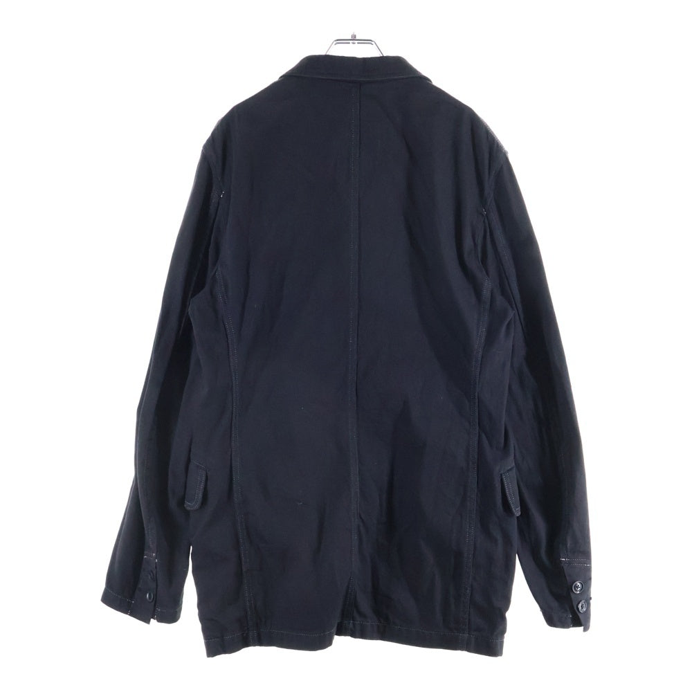 Yohji Yamamoto POUR HOMME(ヨウジヤマモト プールオム) 06AW ステッチポケット シングル デニムテーラードジャケット ブラック HB-J58-068