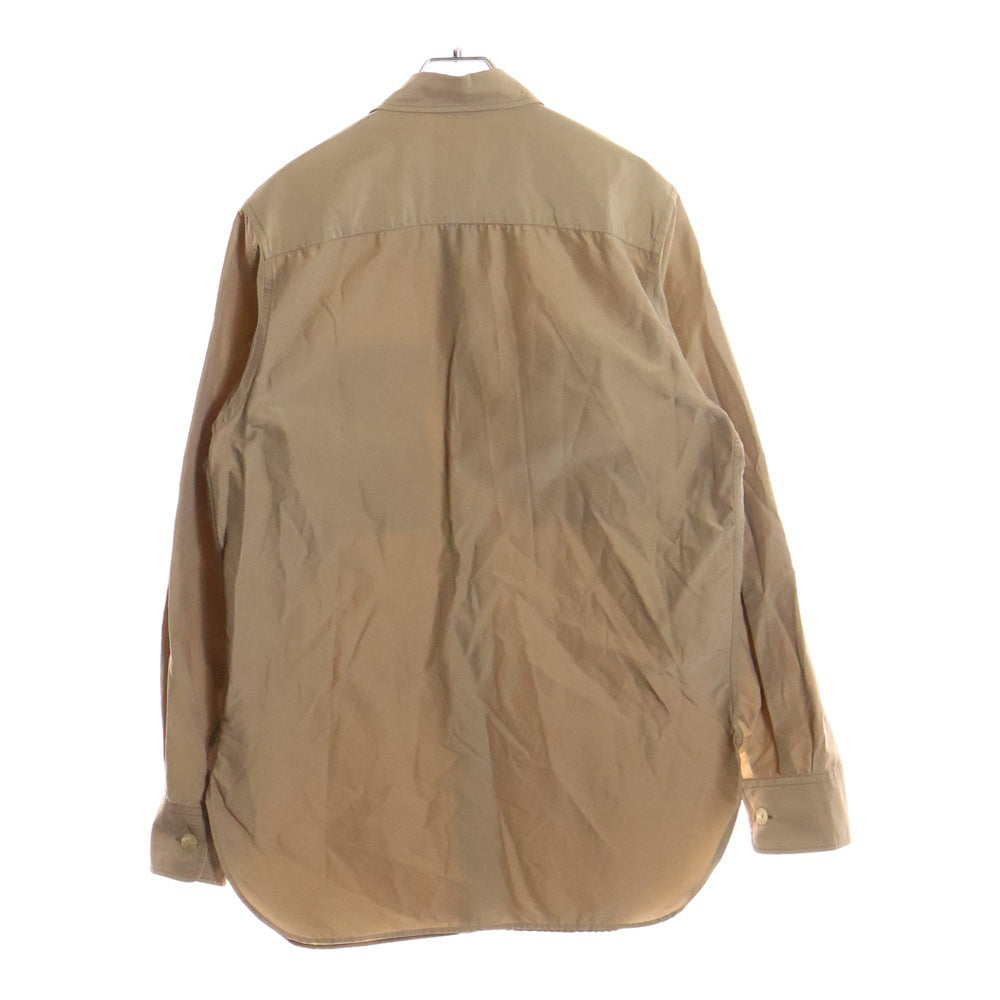 AURALEE(オーラリー) SILK COTTON CLOTH BIG SHIRTS シルクコットン ビックシャツ オーバーサイズシャツ ベージュ A20SS01SL