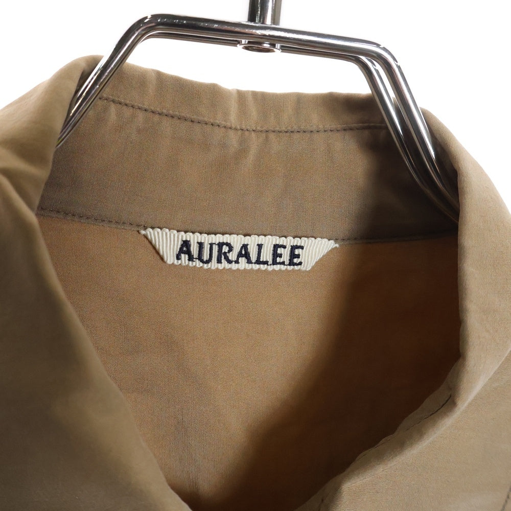 AURALEE(オーラリー) SILK COTTON CLOTH BIG SHIRTS シルクコットン ビックシャツ オーバーサイズシャツ ベージュ A20SS01SL