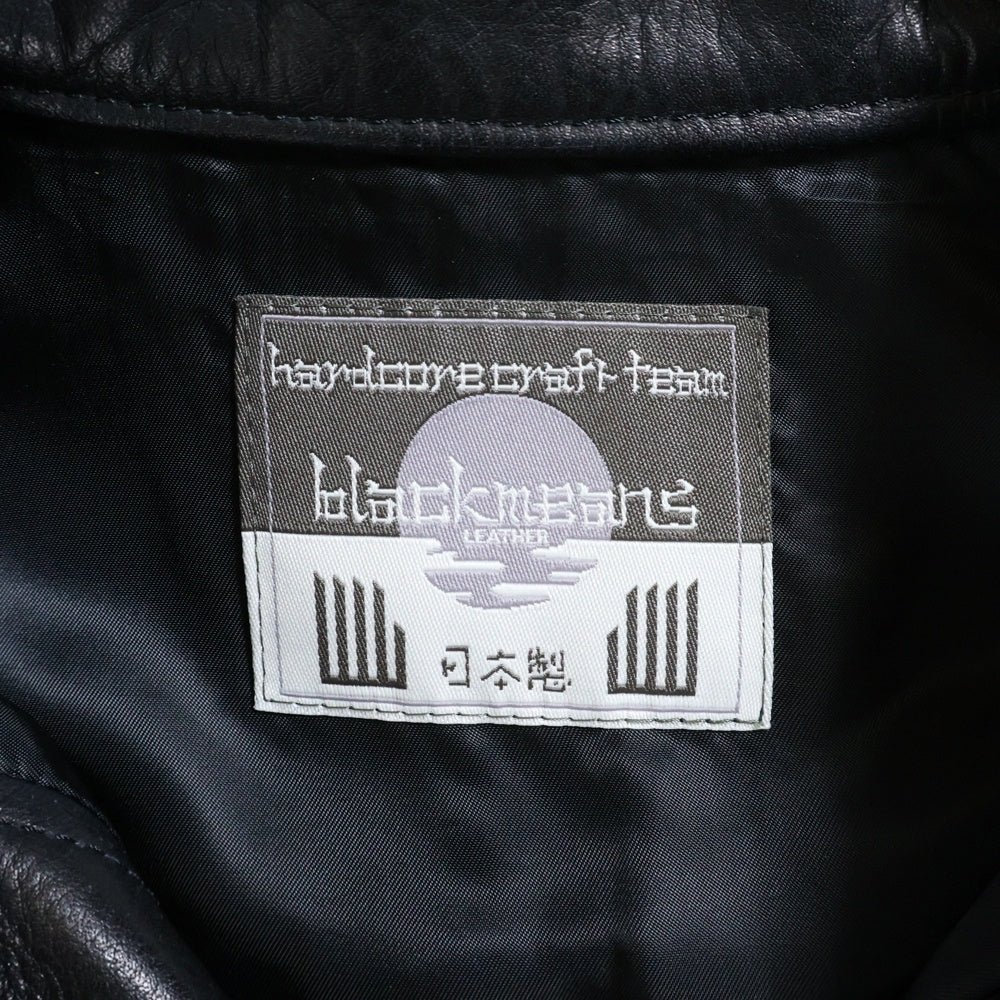 BLACK MEANS(ブラックミーンズ) Gジャンタイプレザージャケット 牛革