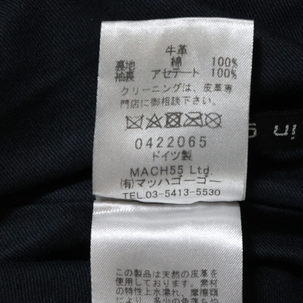 FRANK LEDER(フランクリーダー) ARCHIVE EDITION COW LEATHER BIKE JACKET アーカイブエディション カウレザー バイカージャケット レザージャケット ブラック