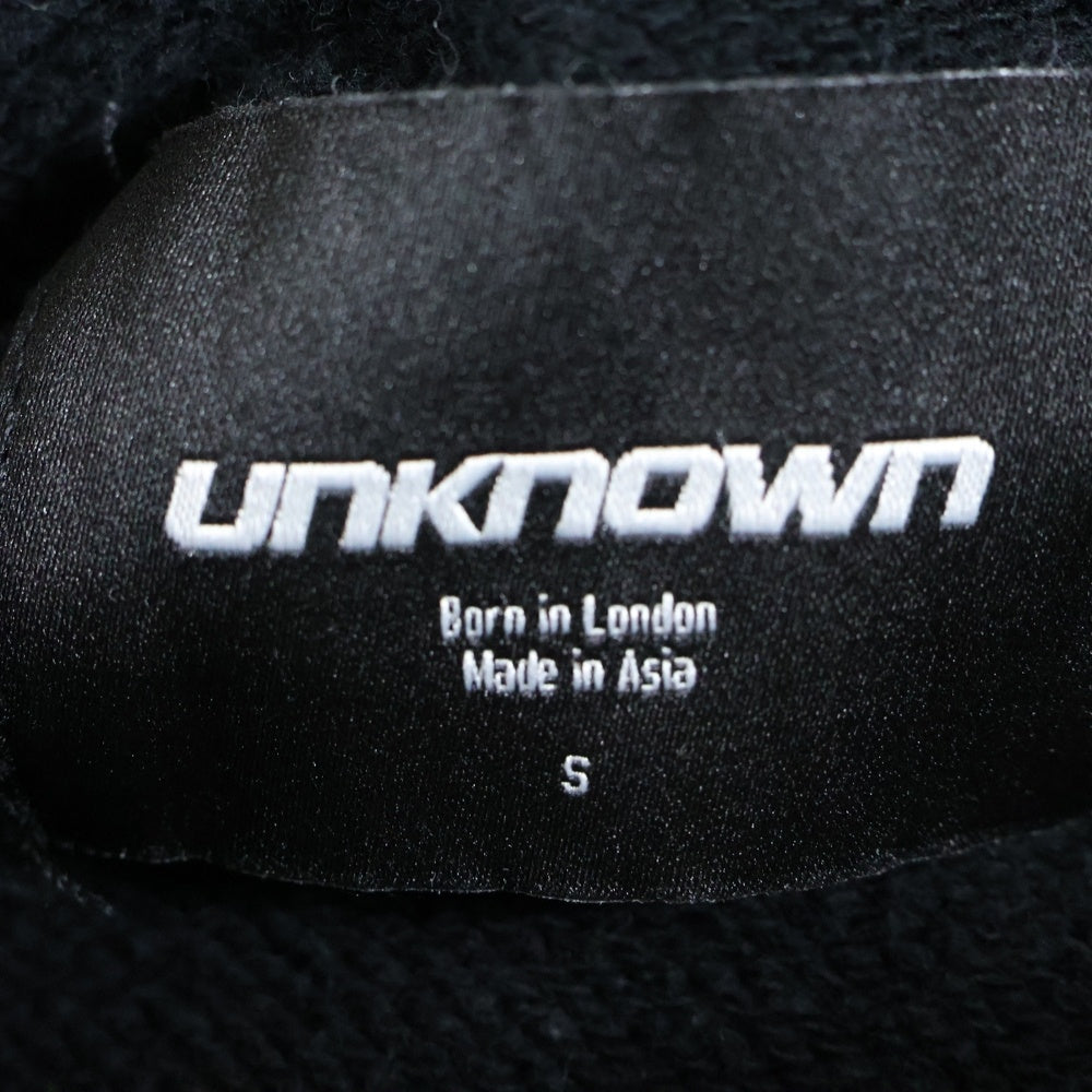 UNKNOWN LONDON(アンノーンロンドン) ライトストーンZIPパーカー ジップフーディ ブラック