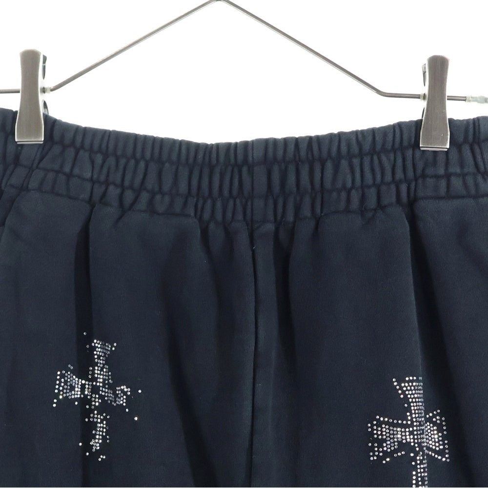 UNKNOWN LONDON(アンノーンロンドン) ライトストーンスウェットパンツ ジョガーパンツ ブラック