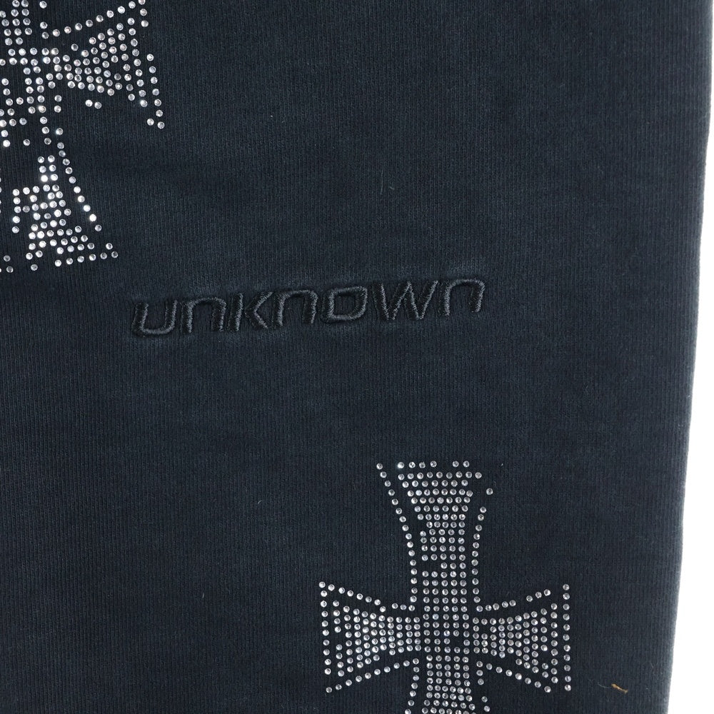 UNKNOWN LONDON(アンノーンロンドン) ライトストーンスウェットパンツ ジョガーパンツ ブラック