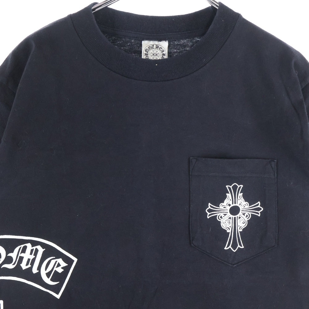 CHROME HEARTS(クロムハーツ) OLD SCROLL LOGO TEE サイドスクロールロゴ 半袖ポケットTシャツ カットソー ブラック