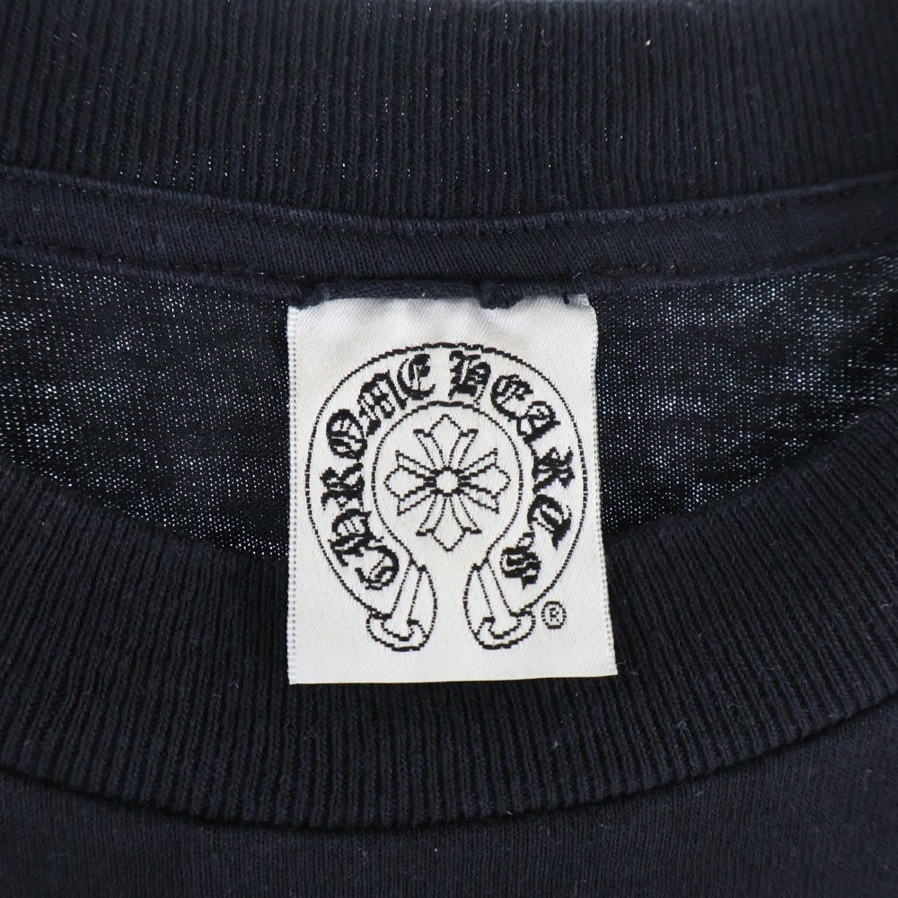 CHROME HEARTS(クロムハーツ) OLD SCROLL LOGO TEE サイドスクロールロゴ 半袖ポケットTシャツ カットソー ブラック
