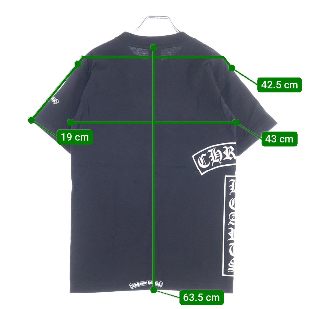 CHROME HEARTS(クロムハーツ) OLD SCROLL LOGO TEE サイドスクロールロゴ 半袖ポケットTシャツ カットソー ブラック