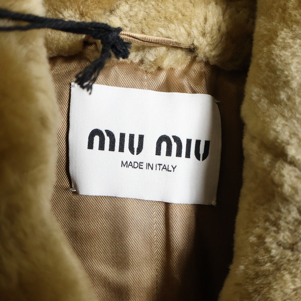 miu miuミュウミュウ ファー ロングコート 楽天市場】ミュウミュウ MIUMIU アウター ウール ファー ライトブルー