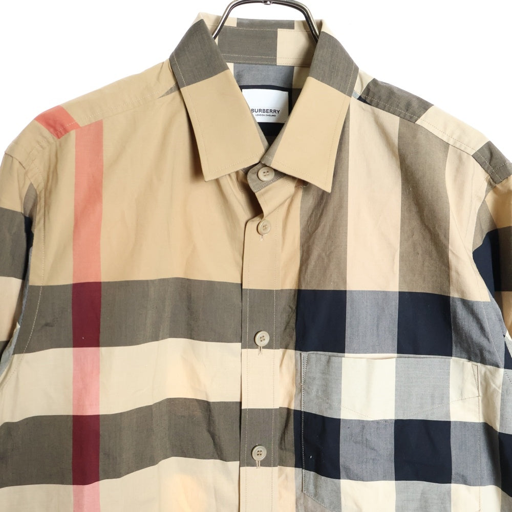 BURBERRY(バーバリー) ノヴァチェック 長袖シャツ ブラウン 8010213