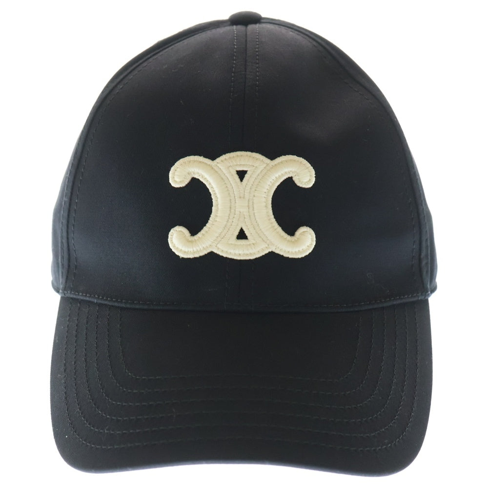セリーヌ トリオンフ キャップ メンズ レディース ブラック CELINE(セリーヌ) トリオンフ ベースボールキャップ 帽子 ブラック