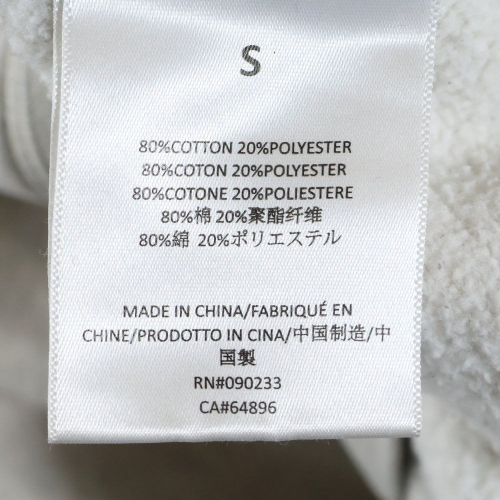 ESSENTIALS FEAR OF GOD(エッセンシャル フィアオブゴッド) フロッキー ロゴプリント プルオーバーパーカー フーディ グレー