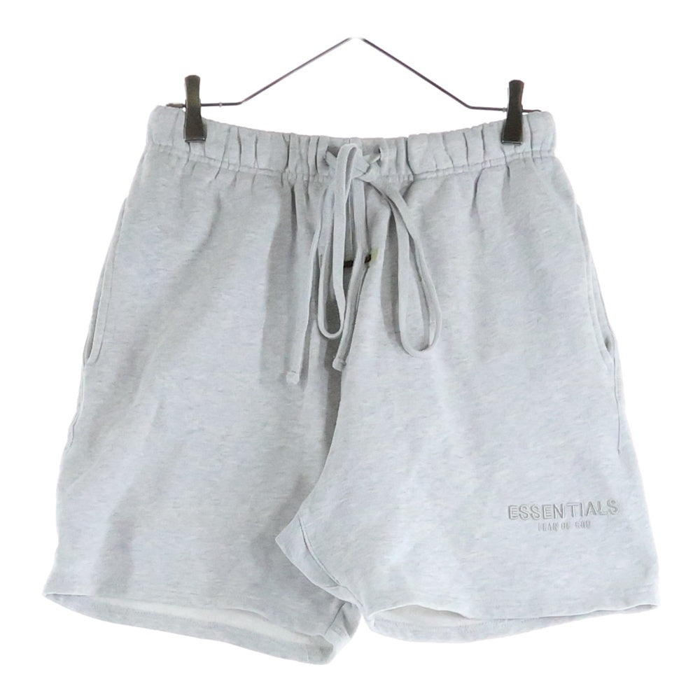ESSENTIALS FEAR OF GOD(エッセンシャル フィアオブゴッド) 刺繍ロゴスウェットハーフパンツ ショーツ グレー