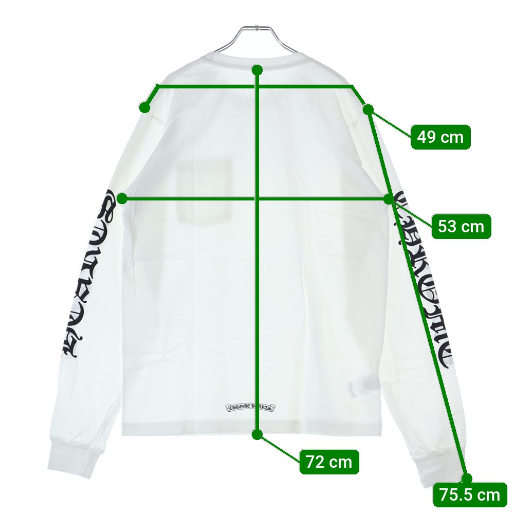 CHROME HEARTS(クロムハーツ) NECK LOGO L/S TEE ネックロゴ プリント