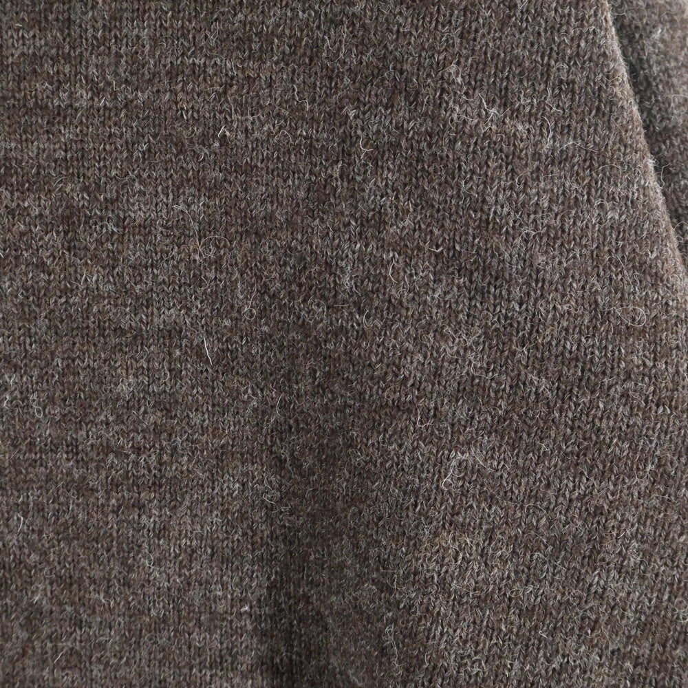 UNDERCOVER(アンダーカバー) タータンチェックウールニット クルーネックニット ブラウン UC2E4906