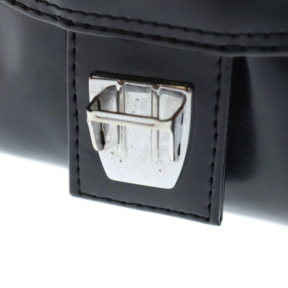 COMME des GARCONS(コムデギャルソン) フェイクレザーボストンバッグ ハンドバック ブラック OZ-K211