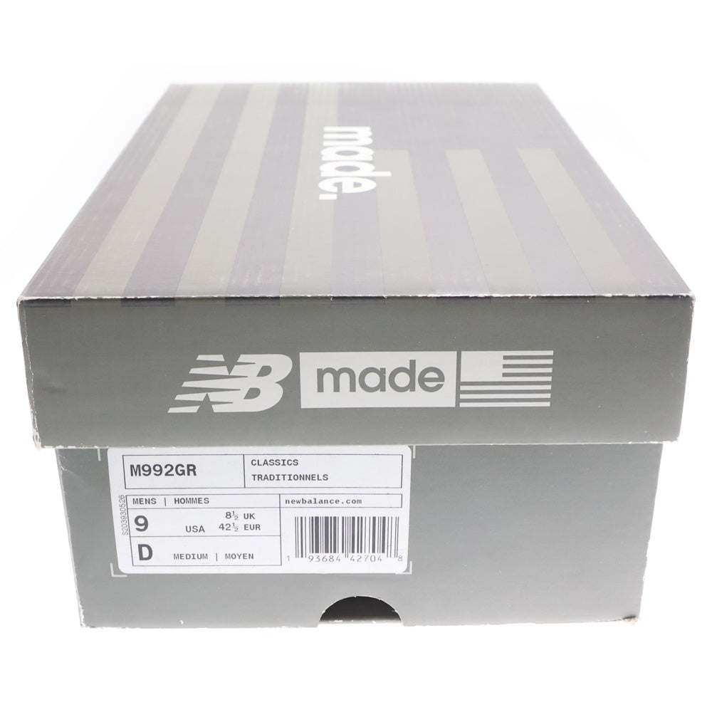 New Balance(ニューバランス) Made in USA 992 ローカットスニーカー シューズ グレー M992GR