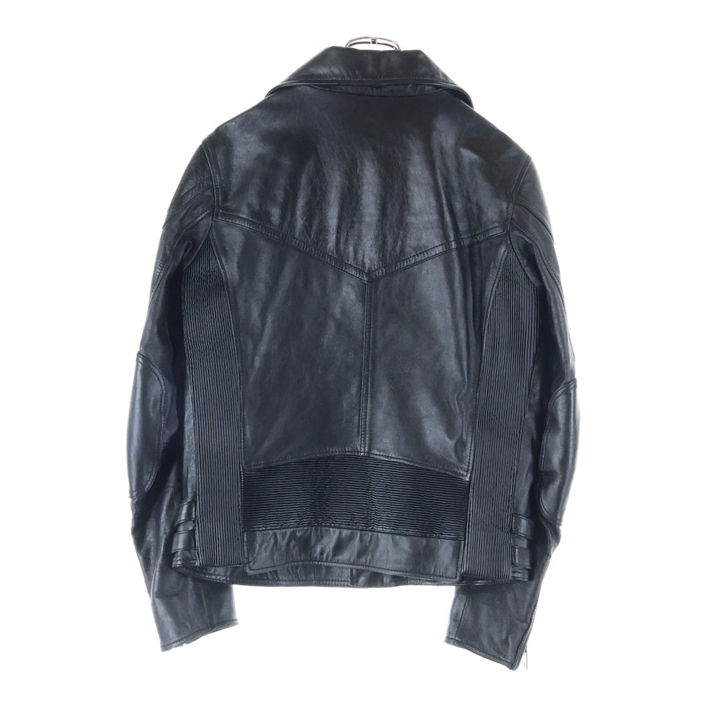 DIESEL(ディーゼル) ダブルライダースジャケット ラムレザージャケット ブラック TR00856B