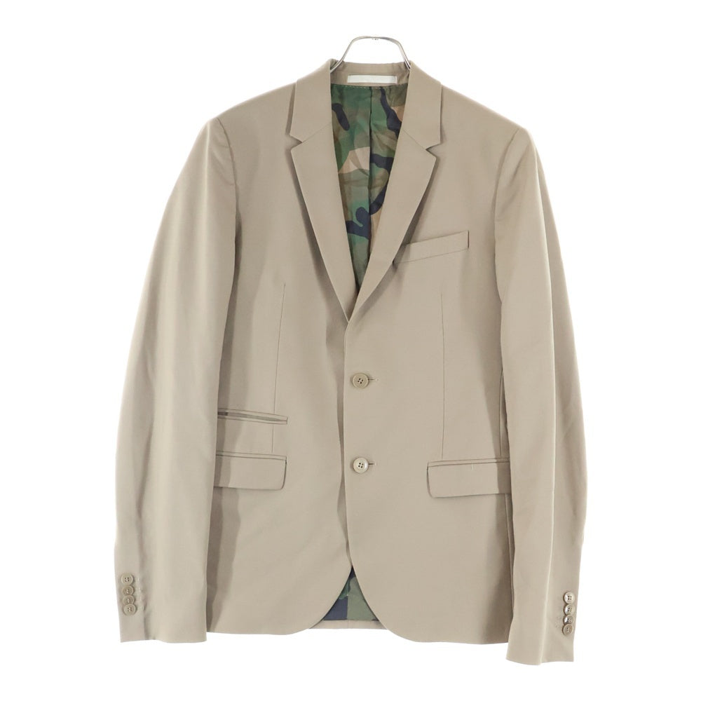valentino garavaniジャケットスーツ ベージュ 46 ベルト付き VALENTINO(ヴァレンティノ) セットアップスーツ 裏地ミリタリーカモ